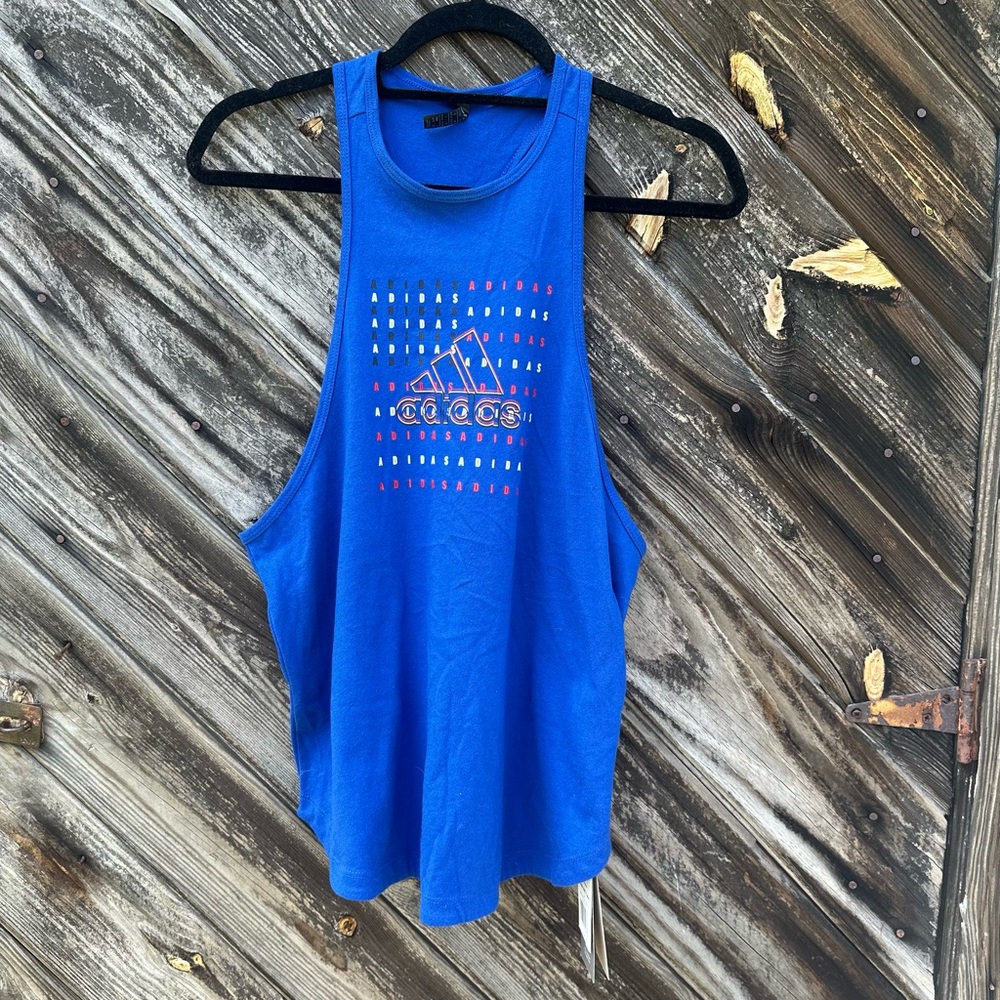 Adidas Logo Muscle Tank NWT